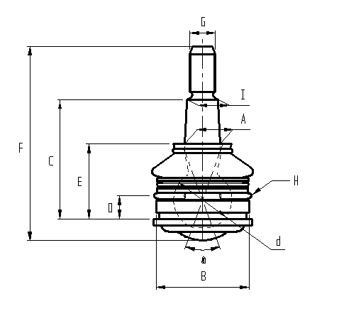 Pressed tapered ball joints