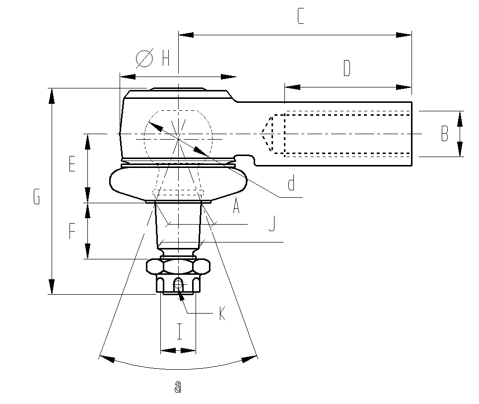 Spurstangenköpfe mit Innengewinde